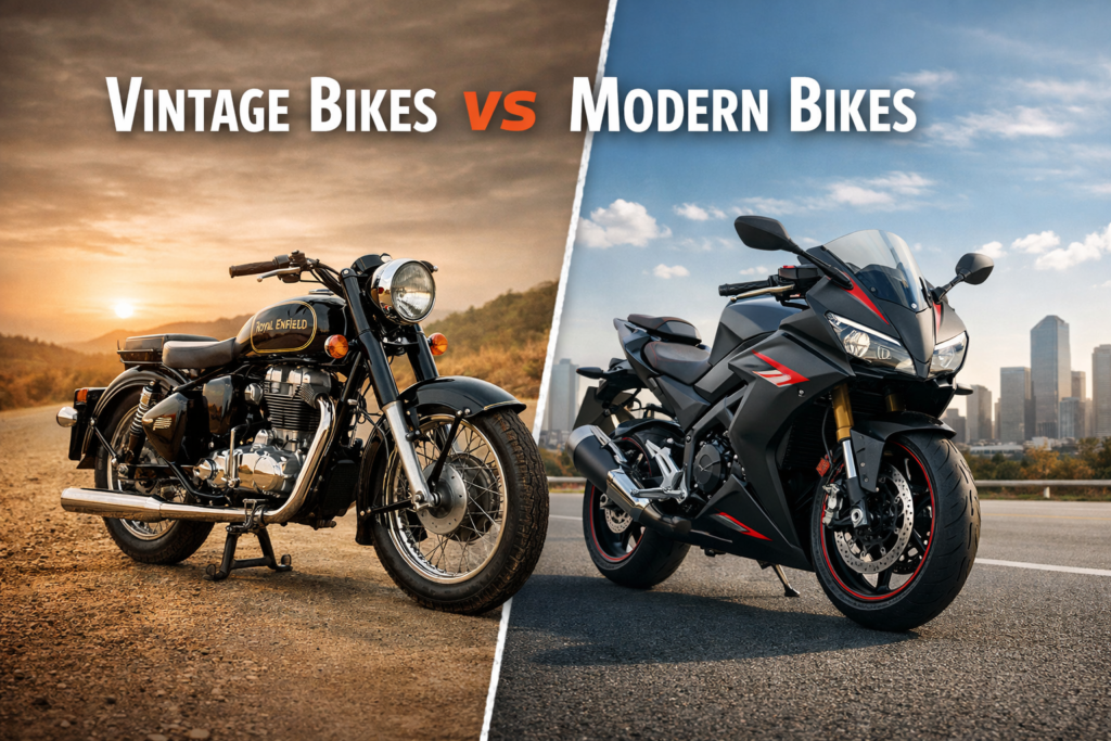 Vintage bikes vs modern bikes