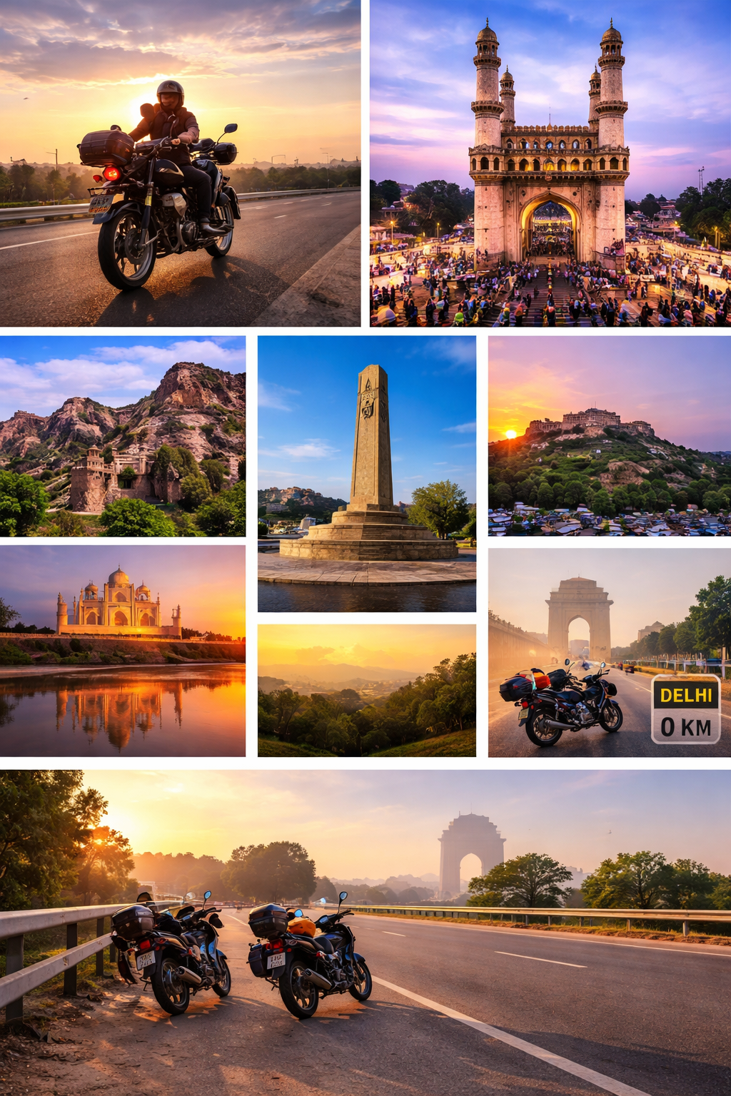 Bangalore to Delhi motorcycle trip